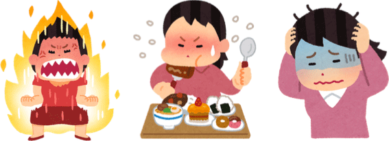 怒りや不安の画像